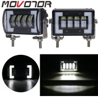 Movotor โคมไฟทางวิบาก Led 5.5ขับรถกระบะไฟ Led สีขาวสำหรับรถยนต์รถบรรทุก Suv เรือ Atv 4X4 4wd 2ชิ้น