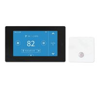 Programmable WiFi Smart Thermostat Plastic for Home, No C-Wire Required By C-Wire Adapter, with Zone Remote Sensor, 24VAC