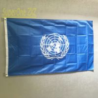 ZXZ free shipping UN flag 90x150cm 3x5fts The world United Nations Flag of UN for decoration