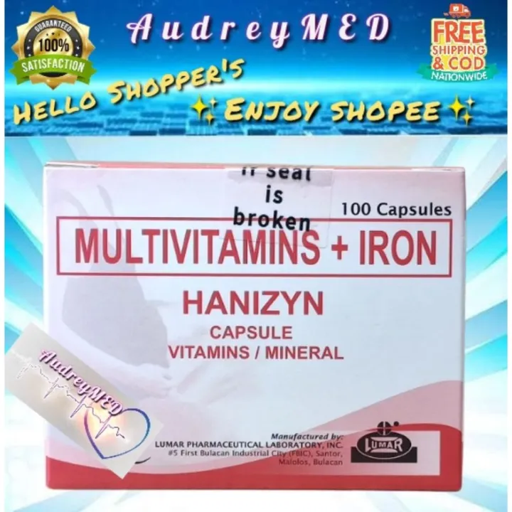 ibenta na parang mainit na cake HANIZYN (MULTIVITAMIN + IRON 100