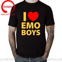 I Love Emo T Shirt Man Short Sleeve Funny Print T-Shirts Unisex Summer Graphic Tops Aesthetic Streetwear Tshirt 【Size S-4XL-5XL-6XL】