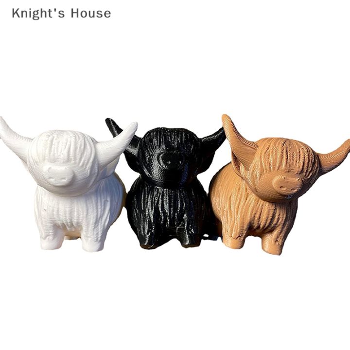 knights-house-รูปปั้นวัวไฮแลนด์สำหรับงานฝีมือรูปปั้นวัวไฮแลนด์สำหรับตกแต่งบ้าน