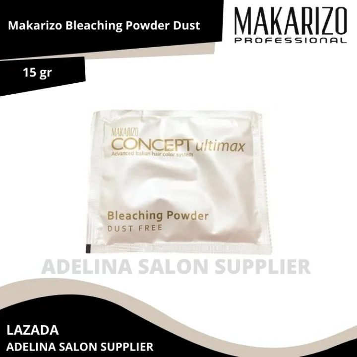 1Pcs Makarizo Bleaching Powder Dust Free 15gr / blicing rambut