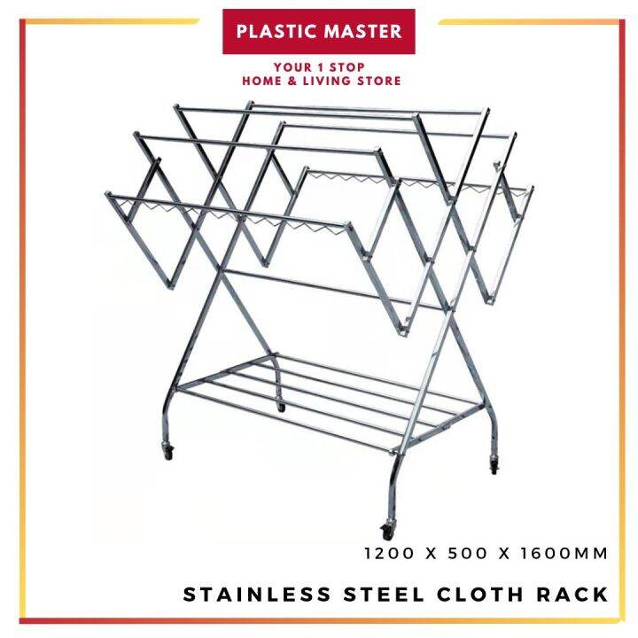 Stainless Steel Cloth Rack Cloth Organizer Stainless Steel Drying Rack