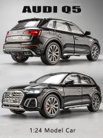 ใหม่1:24จำลอง Q5L อัลลอยรถรุ่นเสียงและแสงดึงกลับรถของเล่นหล่อ Suv เด็กคอลเลกชันตกแต่งของขวัญ