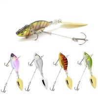 【cw】 1pcs Rotating Metal VIB Vibration Bait Spinner Fishing Lures 13.6g 44mm Jigs Swimbait Hard Baits Tackle Pesca ！