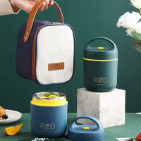 Leakproof Lunch Stainless Steel Thermal Insulated Lunch Bag Warmer Soup Cup Thermos Container Bento for Hot Food Men Kid