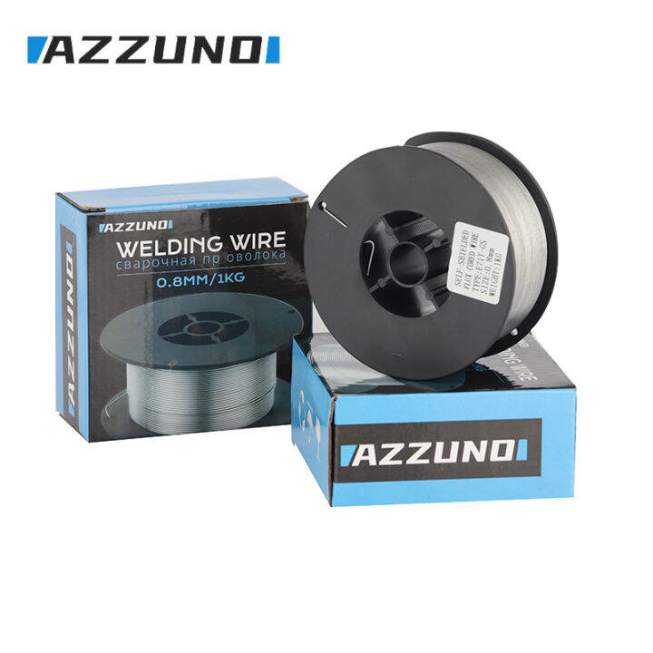 azzuno-ลวดเชื่อม-0-8-มม-1-0-มม-mig-gasless-1-ม้วน-1-กก-flux-core-ลวดบัดกรี-mig-อุปกรณ์เสริมลวดเหล็กคาร์บอน-tutue-store