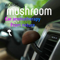 Solid wood mushroom car solid aromatpy creative egg-shaped fragrance car air outlet aromatpy car interior accessories