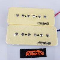 KR-New Wilkinson WO90 1Set 2 Pcs Cream P90 Soap bar Single Coil Neck and Bridge Electric Guitar Humbucker Pickups