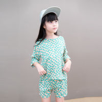 QueenCows Kids ชุดเซ็ต Menth Print Set (Green)