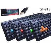 โปร++ Gearmaster Gaming Keyboard USB คีย์บอร์ดเกมมิ่ง รุ่น GT-918 Black ส่วนลด คีย์บอร์ด คีย์บอร์ดไร้สาย คีย์บอร์ดเกมมิ่ง อุปกรณ์คอม