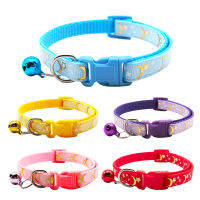 New 24Pcs Dog Collars For Small Dogs Stars Moon Puppy Collar Buckle Cute Personalized Kitten Leash Accessory Supplies