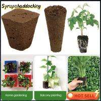 SYRUPSHADDOCKING อุปกรณ์ในสวน บล็อกบีบอัด สำหรับปลูกพืช การเพาะต้นกล้า สารอาหารที่จำเป็น บล็อกดิน การงอกของต้นกล้า