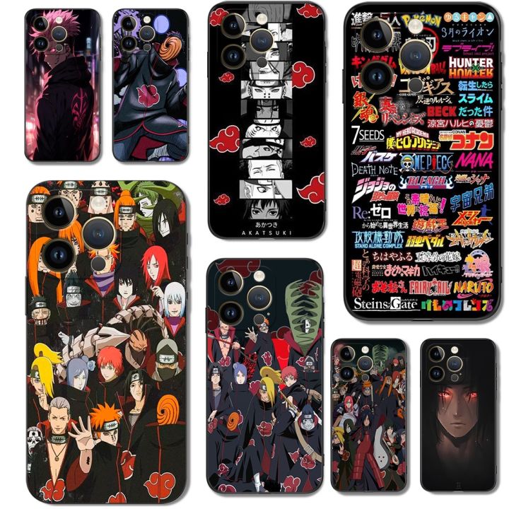for-iphone-14-pro-case-for-iphone-14-pro-max-phone-back-cover-soft-silicone-protective-black-tpu-case-cartoon-funda-anime