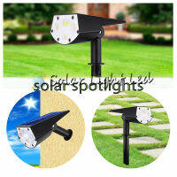 ไฟเหลือง โคมไฟโซล่าเซลล์ไฟปักสนาม Solar spotlight  20 LED