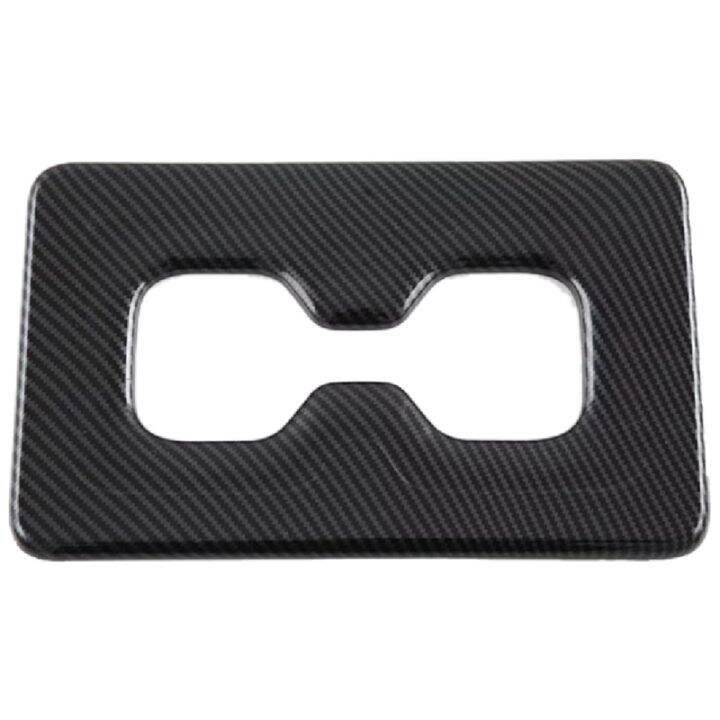 car-carbon-fiber-abs-interior-rear-back-seat-water-cup-holder-panel-trim-frame-for-mitsubishi-outlander-2022-2023