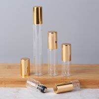 20PCS 1ml 2ml 3ml 5ml 10ml Glass Clear Perfume Roll on Bottle Sample Test Essential Oil Vial with Roller Ball Cosmetic Container