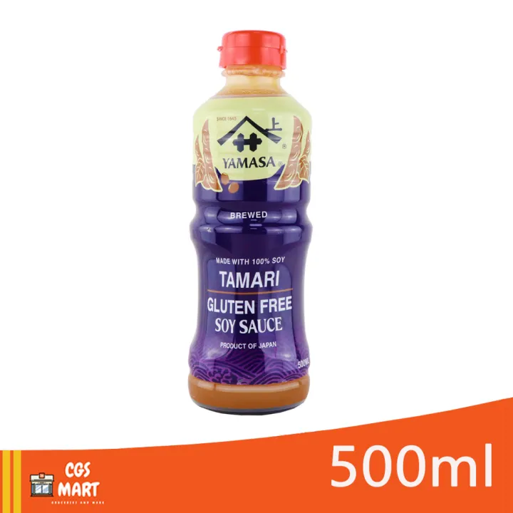 Yamasa Tamari Gluten Free Brewed Soy Sauce Made with 100 Soy 500ml