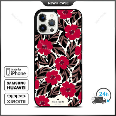 KateSpade Flower 7 Phone Case for iPhone 14 Pro Max / iPhone 13 Pro Max / iPhone 12 Pro Max / XS Max / Samsung Galaxy Note 10 Plus / S22 Ultra / S21 Plus Anti-fall Protective Case Cover