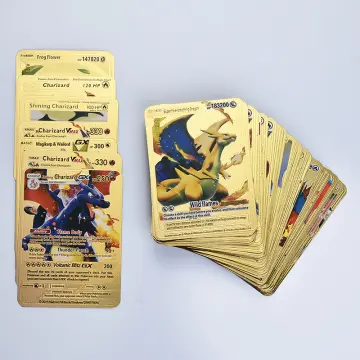 Pokemon Cards & Bag Spanish French German English Vmax GX Energy Card  Charizard Pikachu Rare Collection Battle Trainer Boys Gift