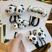 【CW】 2pcs/lot Cartoon PandaWave Headwear Kids Elastic Hair Bands Children Ropes Accessories Baby Headdress