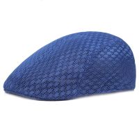 【YD】 2023 Men Beret Hat Fashion Cotton Color Caps Soft Top Beanie Adjustable Breathable Mesh