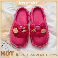 hanshi [2023 new HOT FASHION] lazlook รองเท้าแตะแบบคาดกันลื่น Mary Jane Baotou มีลายแฟชั่นฤดูร้อน