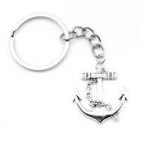 【DT】1 Piece 26X31mm Anchor Keychain Keyring hot