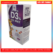 Vitamin D3 K2 Mk7 Nhỏ Giot Giúp Bé Hấp Thụ Calci Tăng Trưởng Chiều Cao Cân Nặng Tăng Sức Đề Kháng Hộp 10ml thumbnail