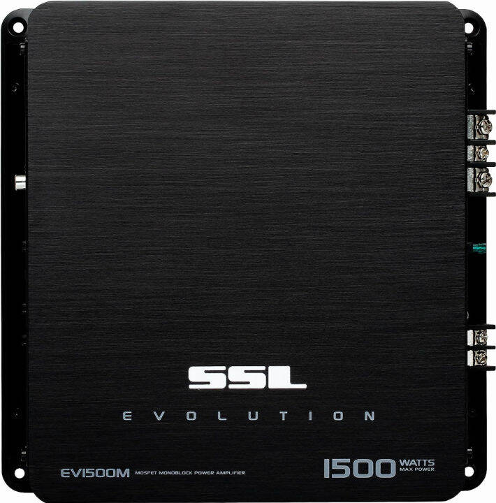 sound-storm-laboratories-ev1500m-evolution-1500-watt-2-ohm-stable-class-a-b-monoblock-mosfet-car-amplifier-with-remote-subwoofer-control-1500-watt-monoblock