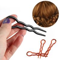 2019 New U Shape Hair Clips Grips Convenient Simple Plastic Forks Styling Tool Hairpins Newly Magic Bending Hairwear Decoration