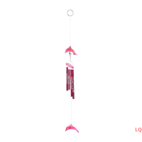 LQ Dolphin Creative CRYSTAL 4หลอดโลหะ windchime WIND CHIME Home Decor