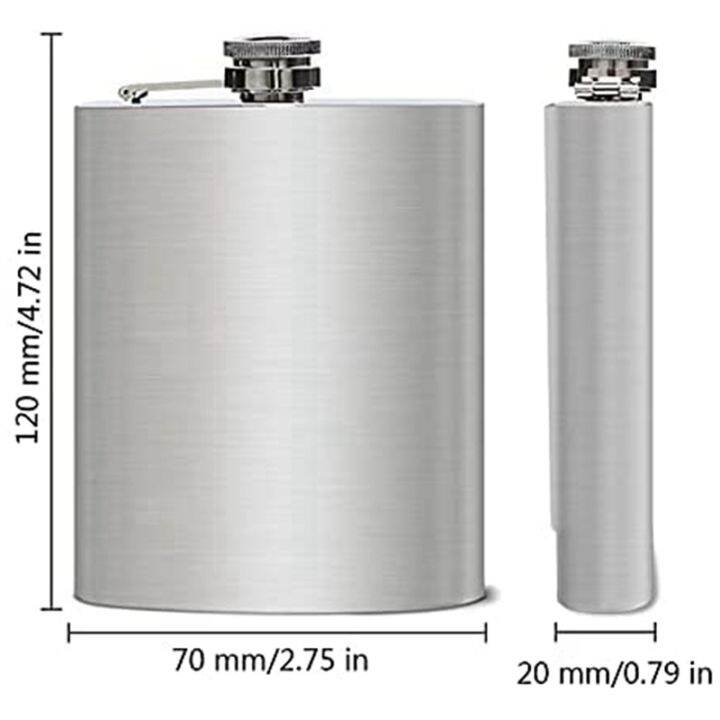 2x-hip-flask-with-funnel-4-oz-stainless-steel-whiskey-flask-100-leak-proof-portable-pocket-hip-flask-for-liquor