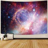 Galaxy Tapestry จักรวาลที่มีสีสัน Starry Sky Tapestry แขวนผนัง Psychedelic Nebula Headboard ผ้าคลุมเตียงสำหรับห้องนอนห้องนั่งเล่น Decor Home Decor Wall Decor แขวนผนังตกแต่งผ้า (หกขนาดให้เลือก)