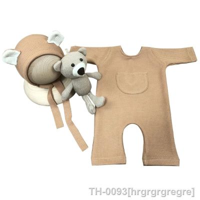 ❧◑ﺴ hrgrgrgregre Fotografia Prop Set para bebê recém-nascido Hat Clothes Costume bebês