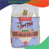 บ๊อบเรดมิลล์ข้าวโอ๊ตรีดด่วนออร์แกนิค 907 กรัม/Bobs Red Mill Organic Rolled Quick Oats 907 G.