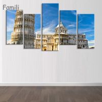 Tuscany อิตาลีทุ่งหญ้าดอกไม้ธรรมชาติภูมิทัศน์ห้องนั่งเล่น Wall Art โปสเตอร์พิมพ์ภาพวาดผ้าใบ