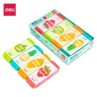 ♛✵♤ DELI 71050 Eraser Fruit Design 1PC/LOT random color big size cute erasers clean erase dust free student gift school suppies