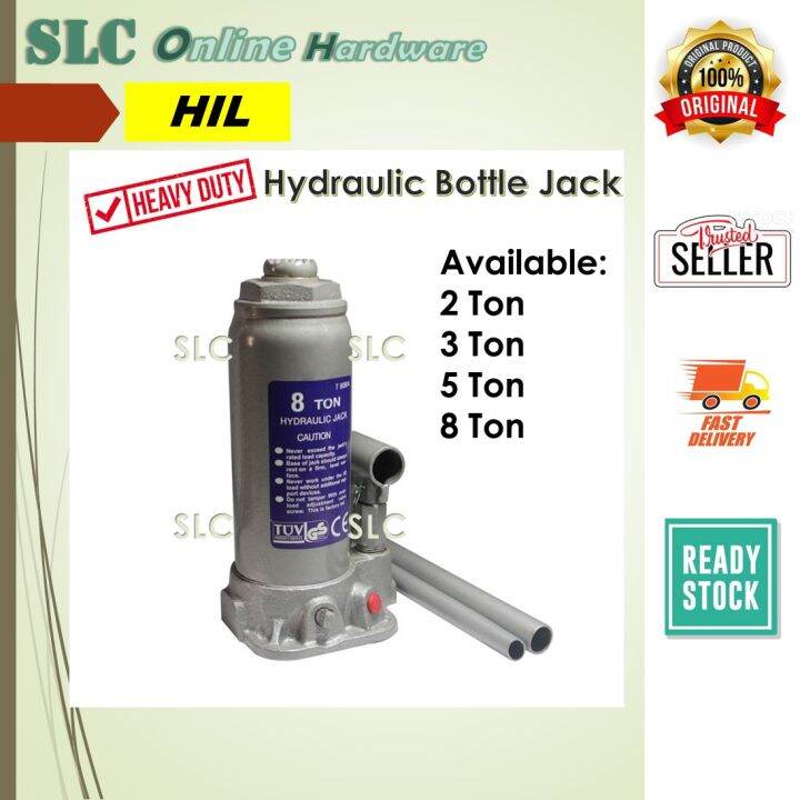 HIL Heavy Duty Hydraulic Bottle Jack * 5 Ton* | Lazada