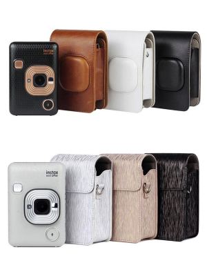 กระเป๋าเคสหนังสำหรับกล้องพร้อมสายสำหรับ Fujifilm Instax Liplay