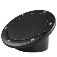 1PCS Black Fuel Filler Door Cover Gas Tank Cap 24 Door For 07-18 Wrangler Easy To Instal Anti-corrosion Sturdy SolidSmooth