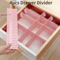 4pcs Adjustable Drawer Divider Organizer Kitchen Cabinet Separation Tool DIY Plastic Separator Partition Artifact Saving Space