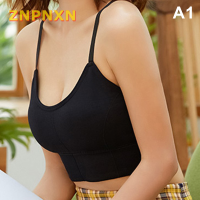 ZNPNXN Wtf 1Pc ผู้หญิงดัน Bra ส่วนบนเสื้อชั้นในไร้ตะเข็บไร้สาย Bralette เบาะ