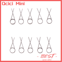 Qcici 10ชิ้น1.6X1 8มม. สปริงกลับสปริงแรงบิดสำหรับการทำโมเดล DIY และประกอบสปริงสะสม