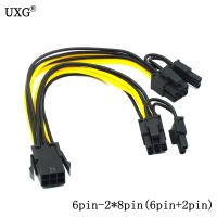 6pin to 2x8pin(6 2)pin for miner Molex 6 pin PCI E to 2xPCIe 8 (6 2) pin Graphics Video Card PCI e VGA Splitter Hub Power Cable