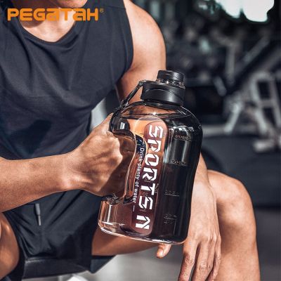 Gym Cycling Cup PP Material Precise Scale Portable Large Capacity Water Bottle For Men With Sports Fitness
