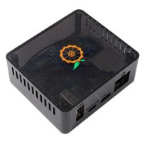 กล่องปิดฝาสำหรับ Orange Pi Zero ตู้แช่เคสระบายความร้อนเคสป้องกัน2ชั้นสีดำใส