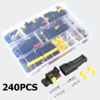 240Pcs หลาย Pin รถยนต์กันน้ำ Terminal ฝาครอบกันฝุ่นฟิวส์