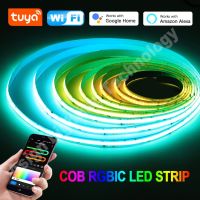 Addressable RGBIC COB LED Strip Light 24V DC Full Color LED Tape 720LEDs /m Magic Colorful Remote/Bluetooth/WiFi for Room Decor LED Strip Lighting